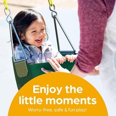 Columpio de cubo para niños pequeños con cadena para jugar al aire libre