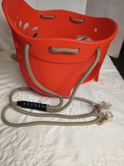 Toddler Swing High Back Full Bucket Infant Seat w/ Tree Straps (Red)