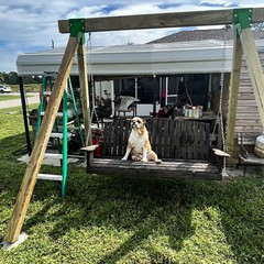 2 Brackets 1-2-3 A-Frame Swing Set Green Powder-Coated Heavy Duty Steel