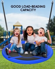 GYROOR Sturdy Comfortable 43 In Saucer Tree Swing Flying Indoor Outdoor for kids