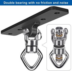 Ceiling Mount Swing Hanger with Bearing 900 LB Capacity Heavy Bag Stainless