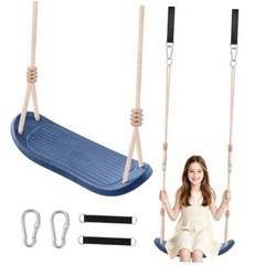 Kids Tree Swings for Trees, Heavy Duty Ergonomic Contoured Swing Seat for Blue