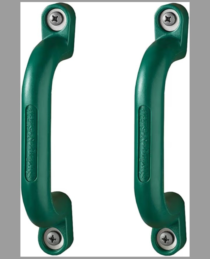 Playground Safety Handles – Green Grab Handle Bars for Jungle Gym -Pack of 2