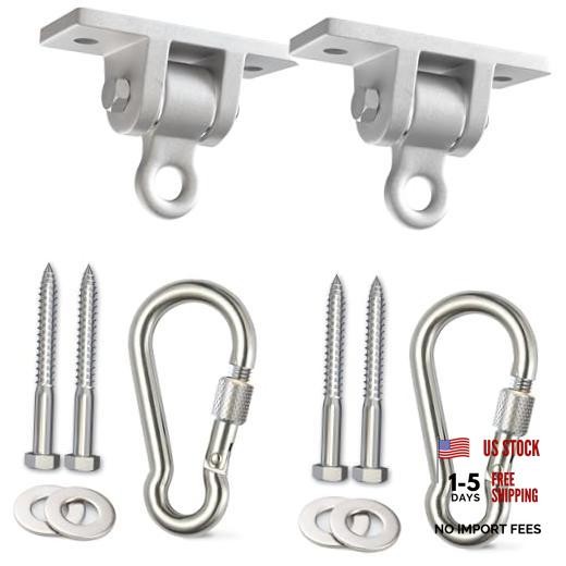 Swing Set Hangers – 2 Heavy Duty Brackets with Locking Snap 2 pack hangers