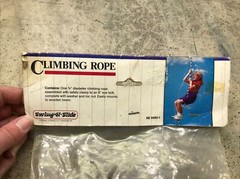 Vintage NOS Swing-N-Slide Blue Climbing Rope – Hardware Included – Fast Ship!