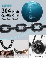 64inch Hanging Swing Chair Chain 2 4 Free Quick Links 1000LB Load Bearing,Indoor