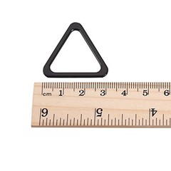 Metal Triangle Ring Buckle for DIY 25x24mm Black