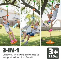 Tree Swing for Kids Rope Swing for Tree Climbing Rope for Kids Heavy Duty Dis…