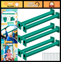 6 Pack 15″ Monkey Bars Ladder Rungs Kit – Playground Accessories for Kids Outdoo