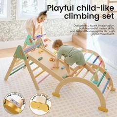 Tiny Land Pikler Triangle Set 7 in 1 Foldable Montessori