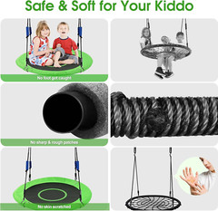 750 Lb Weight Capacity 40 Inch Round Saucer Tree Swing bed hammock outdoor PLAY