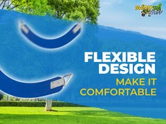 SWING SET STUFF COMMERCIAL RUBBER BELT SEAT BLUE playground fort outside 0124