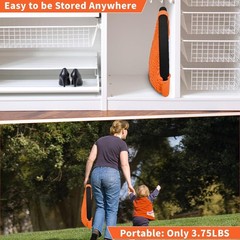 Kids Swing Set Heavy Duty Rope Swing Seat 440LBS Outdoor Indoor Orange