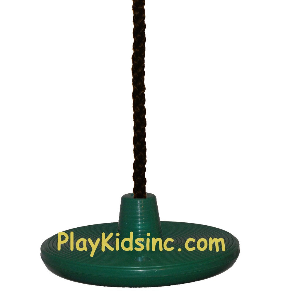Swing Set Play DISC SWING Seat Tree Swing playgroung backyard spin Disk Green