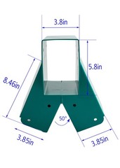 HANDYGO Swing Set Brackets – Heavy Duty Steel Swing Kit, 2 DIY Wooden Swing Hard