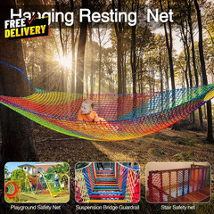 Climbing Cargo Net 6.5 X 9.8 Double Layers Playground Safety Net Kids Backyard..