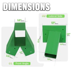 2 Pcs 1-2-3 A-Frame Brackets Brand New For Swing Set with All Hardware