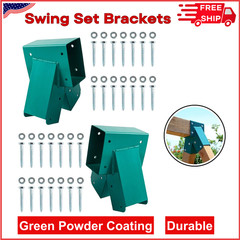 Swing Set Brackets – Heavy Duty Steel Kit, 2 DIY Wooden Swing Hardware Bracket