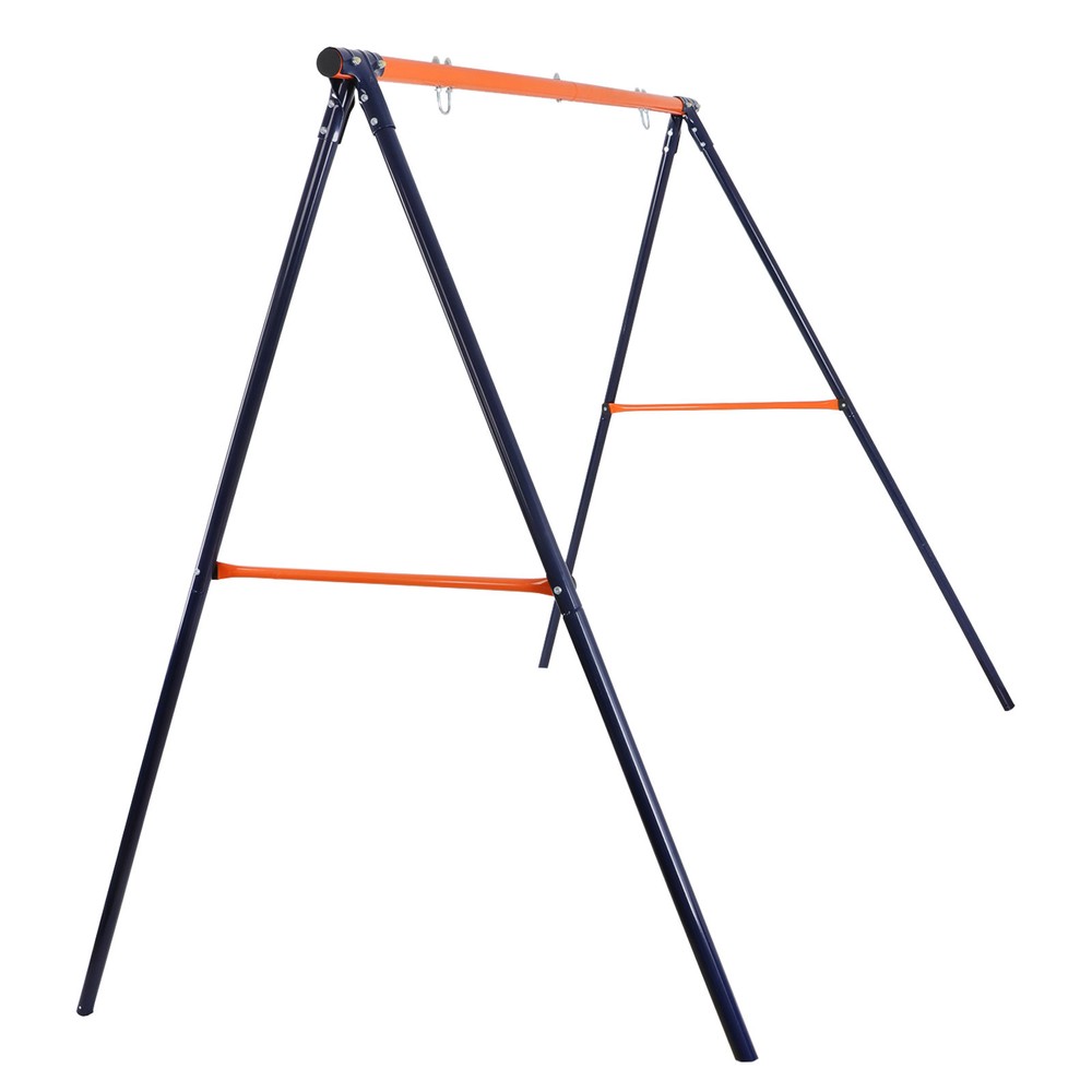 Swing Stand Yard Lawn Playground A-Frame + 48” Spider Web Tree Swing Net Garden