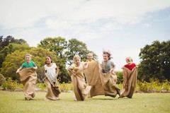Potato Sack Race Bags – 4 Pack – 24×39 Large Burlap Race Sacks for Kids & Adu…