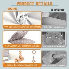 Talecogear Baby Swing – Outdoor & Indoor, Cozy Toddler Swing for Backyard, Ha…