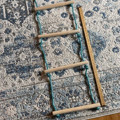 Slackers Rope Ladder 8 Ft To 10 Ft. Treehouse Ninja Line 250 lbs