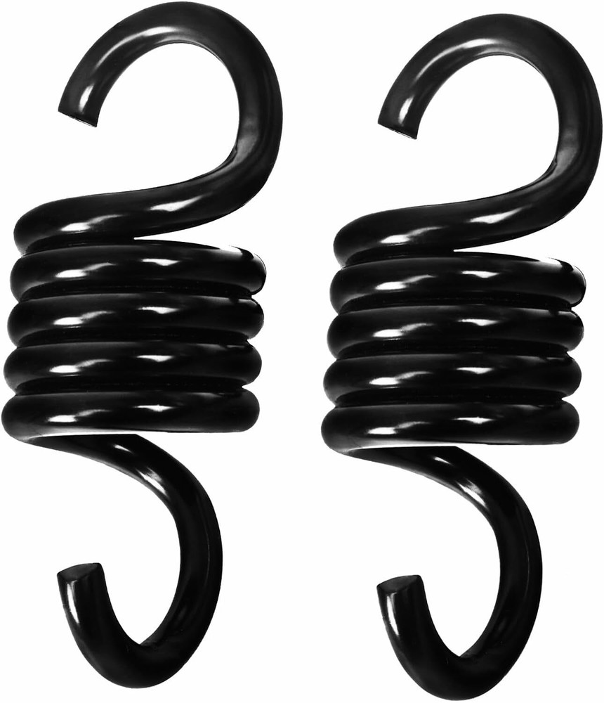 Black Porch Swing Springs Heavy Duty 2 Pack for Patio Swing