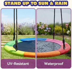 Tree Swing Replacement Cover 40 Inch Saucer Swing Replacement Fabric W/ Tools