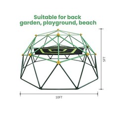 SMkidsport Dome Climber with Canopy, 10 FT Climbing Dome for Kids,1000 LBS Ca…