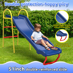 Color Swing Set for Backyard,Swing Outdoor With a slide 440lbs