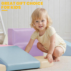 Foam Climbing Blocks for Toddlers: 6-Piece Soft PU Leather Set – Indoor Climbing
