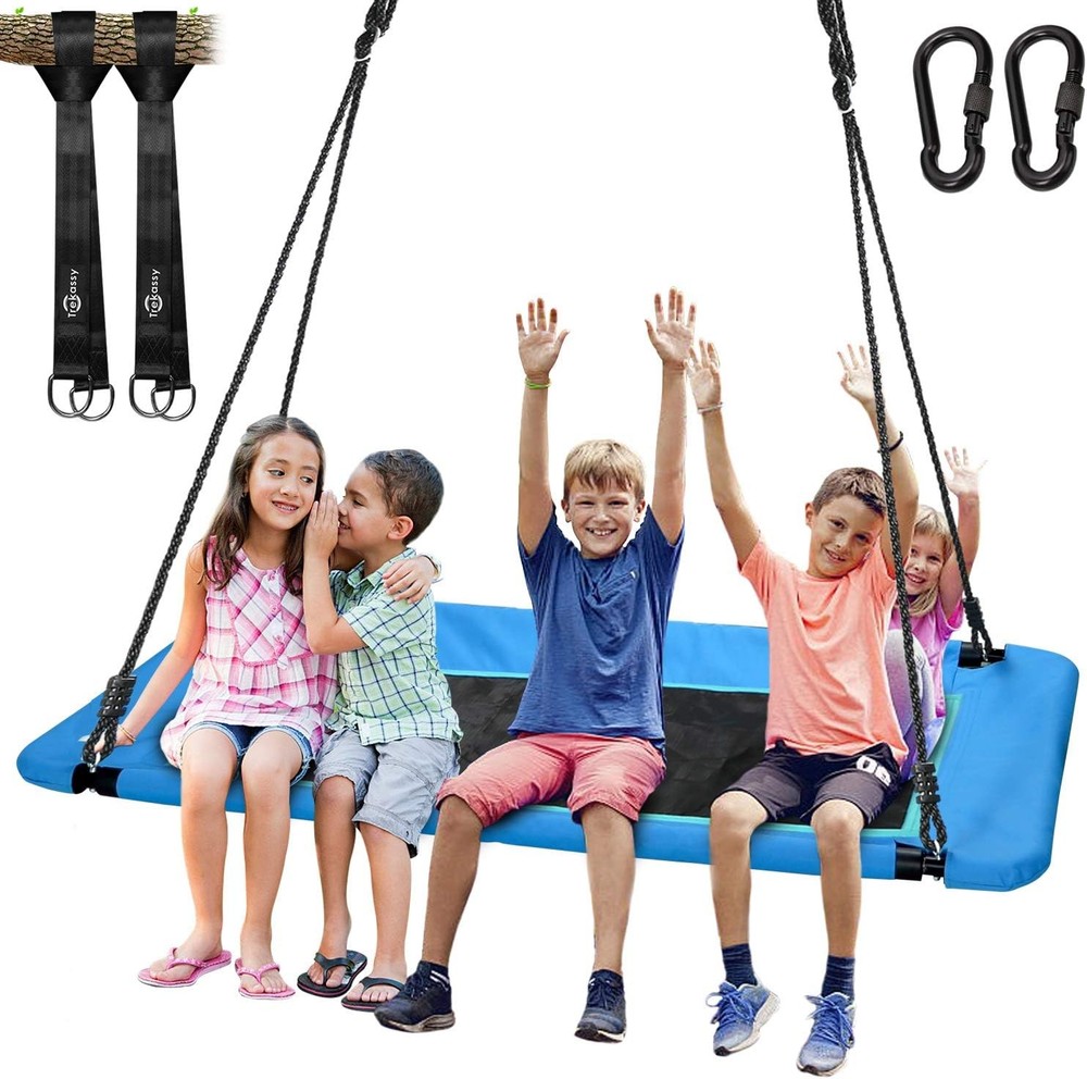 60″ Extra Large Rectangle Tree Swing Heavy Duty 700lb Capacity Waterproof