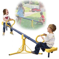 Seesaw for Kids Outdoor, Heavy Duty 250LB 360° Rotating Seesaw Outdoor Teeter To