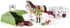 Horse Club – 23 PC Sarah’s Camping Adventure Horse Playset – Includes Rider, Ma