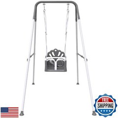 Taleco Gear Foldable Toddler Swing Set, Indoor and Outdoor Baby Swing, Kids S