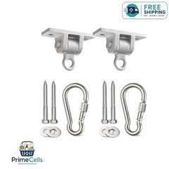 Heavy Duty Swing Set Hangers – 2 Brackets with Snap Hooks for Safe Swinging