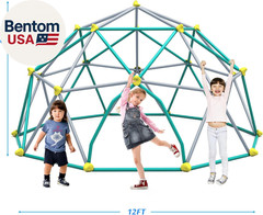 12FT Climbing Dome, Outdoor Dome Climber for Kids 3-10 Supporting 1000 Lbs, Easy