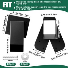 Heavy Duty a Frame Swing Set Bracket Kit Include 2 Brackets & 6 Swing Hangers…