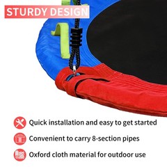 Tree Swing,Saucer Flying Swing 40 Inch for Kids,900D Oxford Waterproof, 900lb…