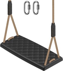 Heavy Duty Swing Seat with Adjustable Rope, 300lbs Capacity Non-Slip Plastic …