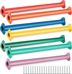 7 Colors 22 Inch Steel Monkey Bars Ladder Rungs Set for Backyards Playground and