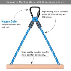 Besthouse 3 Ninja Monkey Bars Obstacle, Obstacle Course Bars, Outdoor Play Se…