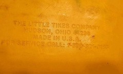 Little Tikes Vintage 1983 Toddler Swing Seat Yellow & Blue with Safety Belt