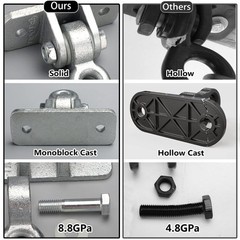 BETOOLL 2400 lb Capacity Heavy Duty Swing Hangers for Wooden Sets Playground