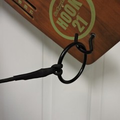GoSports Hook 21 Wall Mount Ring Swing Game – Brown