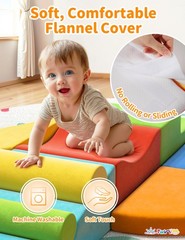 Extra Large 8-Piece Soft Climbing Toys for Toddlers, Foam Climbing Block Set …