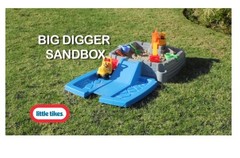 Little Tikes Dirt Diggers Excavator Sandbox for Kids, Including lid and Play San