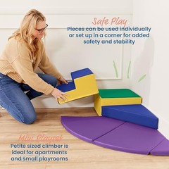 ECR4KIDS SOFTZONE JUNIOR ADVENTURER’S SUMMIT STEP CORNER CLIMBER ASSORTED