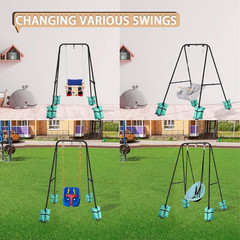 Kids Swing Stand – A-Frame Metal Frame for Indoor/Outdoor Toddler Swings