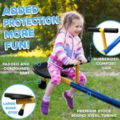 Swivel Teeter Totter for Toddlers 2-5, 360° Seesaw Expands for Kids 4-10, Outdoo